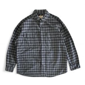 Woolrich Gray Plaid Men’s Size XL Long Sleeve Double Pocket Button Up Shirt